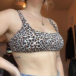 Cheetah bikini top